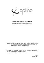 OPTILAB SWL-1550-M User Manual preview