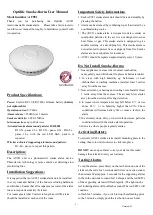 Optilife AU981 User Manual preview