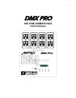 Optima Lighting DMX PRO User Manual предпросмотр