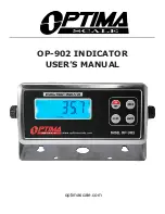 Optima Scale OP-902 User Manual preview