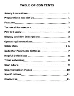 Предварительный просмотр 2 страницы Optima Scale OP-902 User Manual