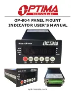 Предварительный просмотр 1 страницы Optima Scale OP-904 User Manual