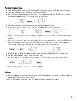 Preview for 9 page of Optima Scale OP-905 User Manual