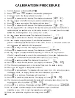 Preview for 12 page of Optima Scale OP-905 User Manual