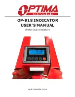 Preview for 1 page of Optima Scale OP-918 User Manual