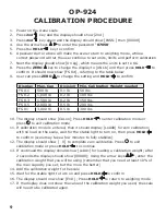 Preview for 11 page of Optima Scale OP-924 User Manual