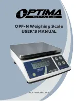 Optima Scale OPF-N User Manual preview