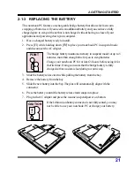 Предварительный просмотр 21 страницы Optima Centoris Z500N User Manual