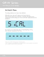 Preview for 11 page of Optima OP-W Series User Manual