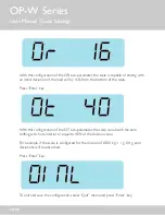 Предварительный просмотр 19 страницы Optima OP-W Series User Manual