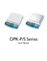 Preview for 1 page of Optima OPK-P Series User Manual