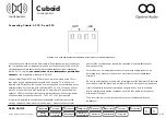 Preview for 8 page of Optimal Audio Cuboid 10 User Manual