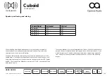 Preview for 7 page of Optimal Audio Cuboid User Manual