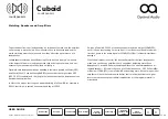 Preview for 12 page of Optimal Audio Cuboid User Manual