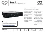 Предварительный просмотр 2 страницы Optimal Audio Zone 8 User Manual