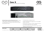 Предварительный просмотр 3 страницы Optimal Audio Zone 8 User Manual