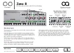 Предварительный просмотр 6 страницы Optimal Audio Zone 8 User Manual