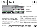 Предварительный просмотр 7 страницы Optimal Audio Zone 8 User Manual