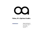 Предварительный просмотр 10 страницы Optimal Audio Zone 8 User Manual