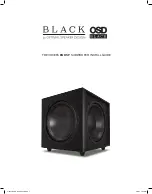 Optimal Speaker Design BLACK TREVOCE 15 EQ DSP Install Manual preview