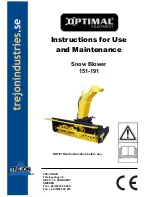 Optimal 151-191 Instructions For Use And Maintenance Manual preview