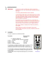 Preview for 8 page of Optimal 1700 Manual