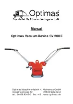 Optimas SV 200 E Manual preview