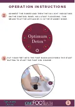 Preview for 8 page of Optimum Detox IONIC FOOR BATH Manual