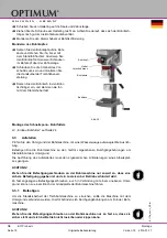 Preview for 18 page of OPTIMUM Maschinen 3003161 Operating Manual