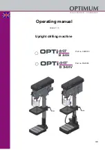 OPTIMUM Maschinen 3020333 Operating Manual preview