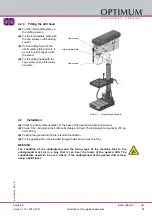 Preview for 29 page of OPTIMUM Maschinen 3020333 Operating Manual