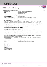 Preview for 16 page of Optimum 230 V Operating Manual