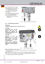 Preview for 39 page of Optimum 302 0420 Operating Manual