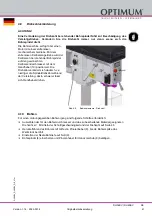 Preview for 41 page of Optimum 302 0420 Operating Manual