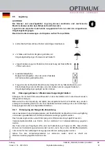 Preview for 61 page of Optimum 302 0420 Operating Manual