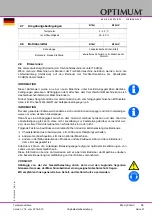 Preview for 21 page of Optimum 3020217 Operating Manual