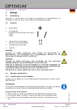 Preview for 24 page of Optimum 3020217 Operating Manual