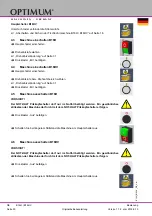 Preview for 30 page of Optimum 3020217 Operating Manual