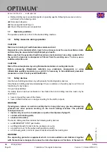 Preview for 60 page of Optimum 3020217 Operating Manual