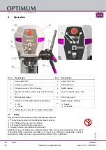 Предварительный просмотр 20 страницы Optimum 3020640 Operating Manual