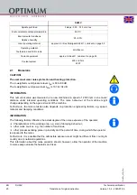 Preview for 20 page of Optimum 3034252 Operating Manual