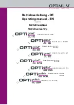 Предварительный просмотр 1 страницы Optimum 310 1505 Operating Manual