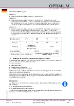 Предварительный просмотр 9 страницы Optimum 310 1505 Operating Manual