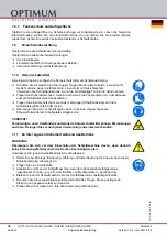 Предварительный просмотр 12 страницы Optimum 310 1505 Operating Manual