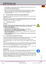 Предварительный просмотр 26 страницы Optimum 310 1505 Operating Manual