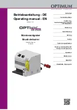 Предварительный просмотр 1 страницы Optimum 3101670 Operating Manual