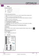 Предварительный просмотр 5 страницы Optimum 3338116 Operating Manual