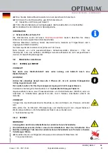 Предварительный просмотр 33 страницы Optimum 3338180 Operating Manual