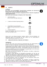 Предварительный просмотр 53 страницы Optimum 3338180 Operating Manual