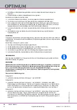 Предварительный просмотр 12 страницы Optimum 3338460 Operating Manual